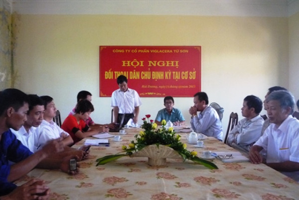 Hội nghị đối thoại dân chủ tại Công ty cổ phần Viglacera Từ Sơn